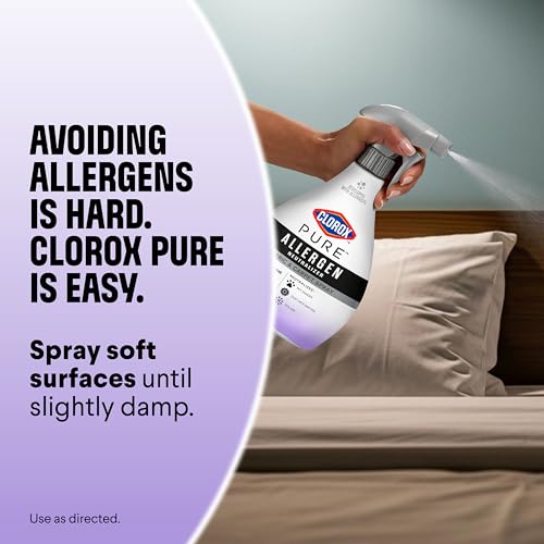Buy now Clorox PURE Allergen Neutralizer Fabric and Carpet Spray, Nighttime Calm, 26 Fluid Ounces at indiglob india