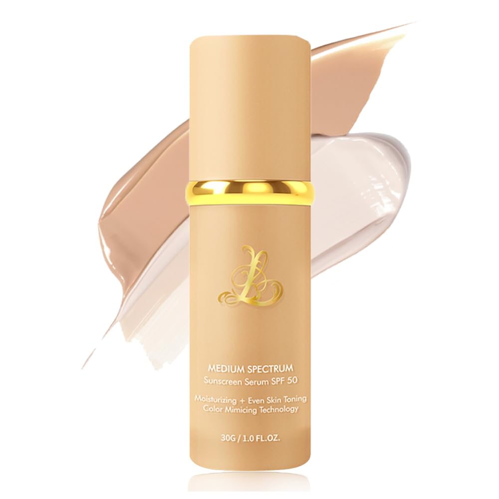 Foundation 4 in 1 - Color Changing Foundation, Medium Spectrum with SPF 50, Hypoallergenic Hydrating Liquid Concealer, Long-lasting & Waterproof Natural Finish - 1.0 fl oz
