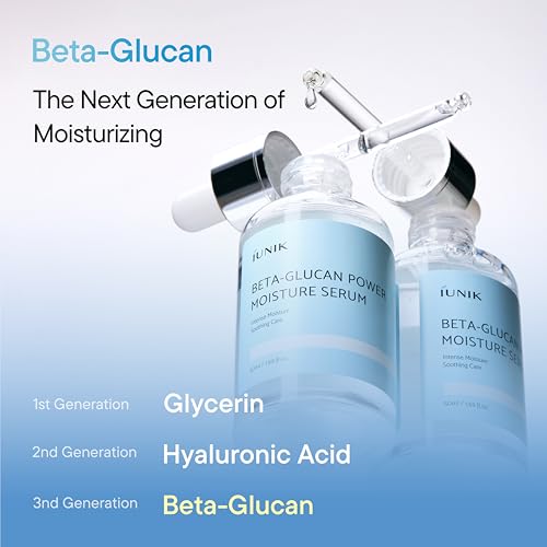 Buy now IUNIK Beta-Glucan Power Deep Moisture Vegan Serum Intense Hydration Mushroom Yeast Extracts Naturally-derived - Dry Mature Sagging Sensitive Skin Cell Regenerating Lifting Korean Skincare at indiglob india