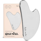 Buy now Kitsch Stainless Steel Gua Sha Facial Tools - Guasha Tool for Face, Face Sculpting Tool, Jawline Shaper, Double Chin Reducer, Body Gua Sha Tools, Lymphatic Drainage Massager, Facial Skin Care - Silver at indiglob india
