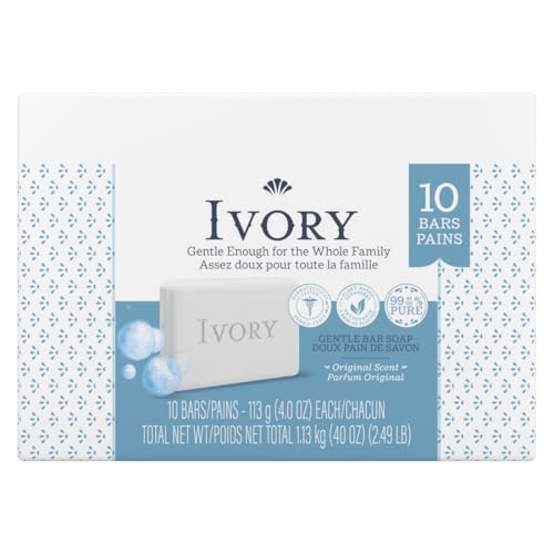 Buy now Ivory Clean Original Bar Soap, 4 Ounce, 10 Count (Pack of 2) Total 20 Bars at indiglob india
