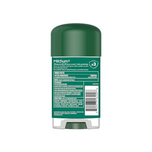 Buy now Mitchum Men’s Triple Odor Protection Antiperspirant & Deodorant Gel, Sport, 48HR Protection, 2.25 oz, Pack of 6 at indiglob india