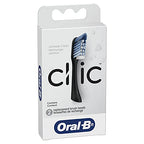 Buy now Oral-B Clic Toothbrush Replacement Brush Heads, Black, 2 Count at indiglob india