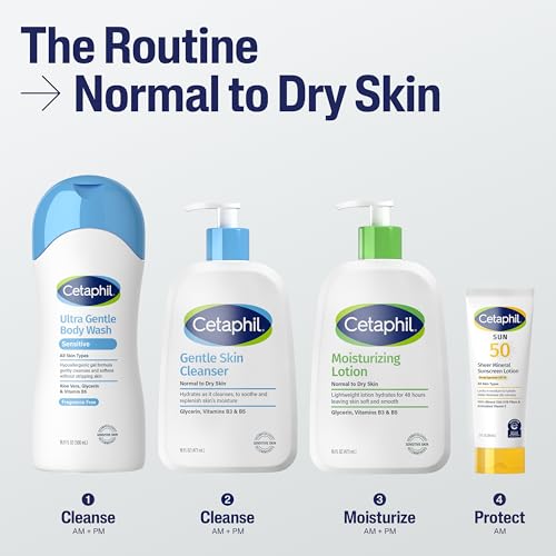 Buy now Cetaphil Face & Body Moisturizer, Hydrating Moisturizing Lotion for All Skin Types, Suitable for Sensitive Skin, NEW 20 oz, Fragrance Free, Hypoallergenic, Non-Comedogenic at indiglob india