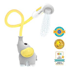 Buy now Yookidoo Baby Bath Shower Head - Elephant Water Pump and Trunk Spout Sprayer and Rinser-Control Water Flow from 2 Knobs Baby Bath Time Essentials for Newborn Babies in Tub Or Sink (Yellow) at indiglob india