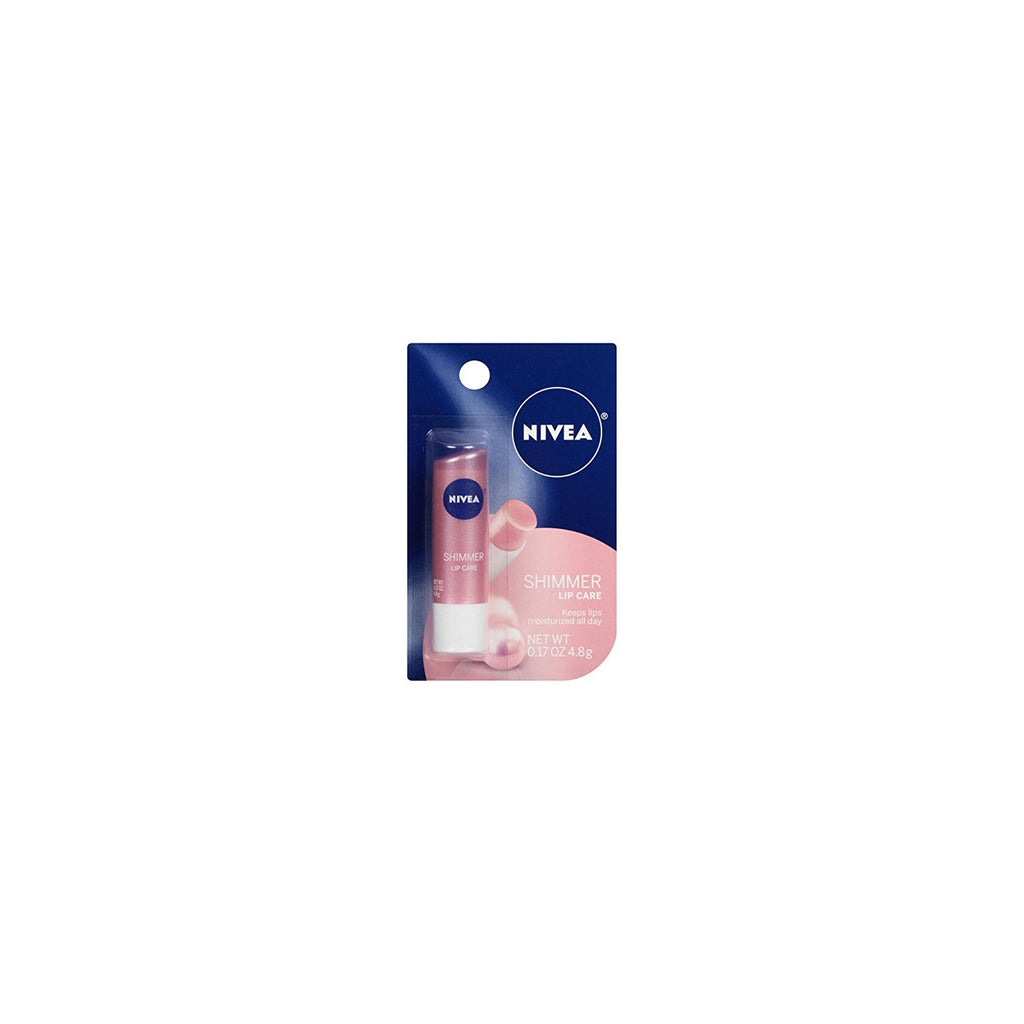 Buy now NIVEA Shimmer Lip Care, Moisturizing Lip Balm Stick with Shea Butter and Jojoba Oil, 0.17 Oz at indiglob india
