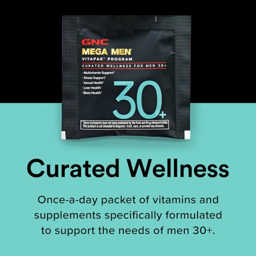 Buy now GNC Men's 30+ Vitapak Program | 5-in-1 Daily Multivitamins and Minerals | Supports Healthy Bones and Stress Relief | 30 Servings at indiglob india