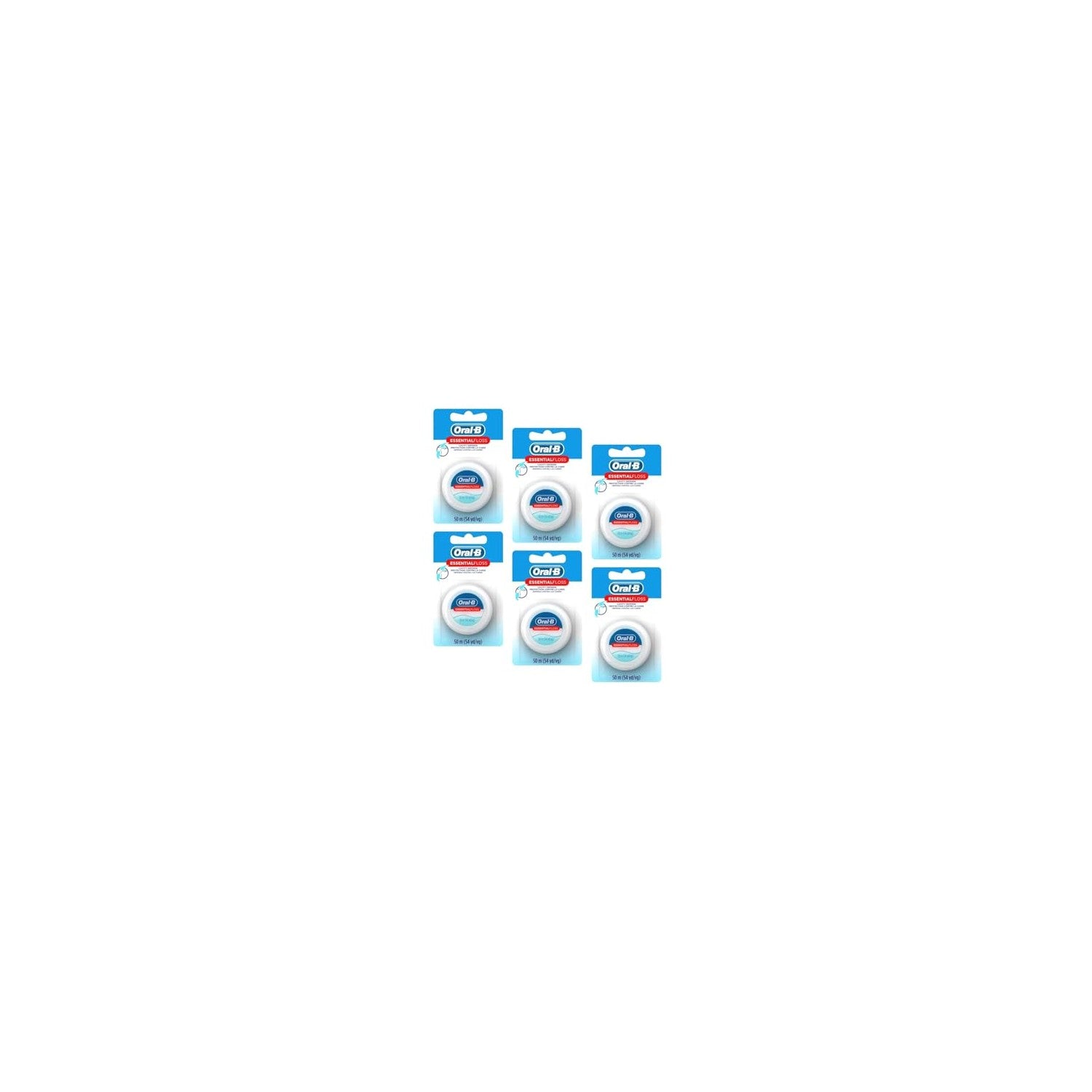 Buy now Oral-B Essential Floss 55 Yards Waxed (Pack of 6) at indiglob india