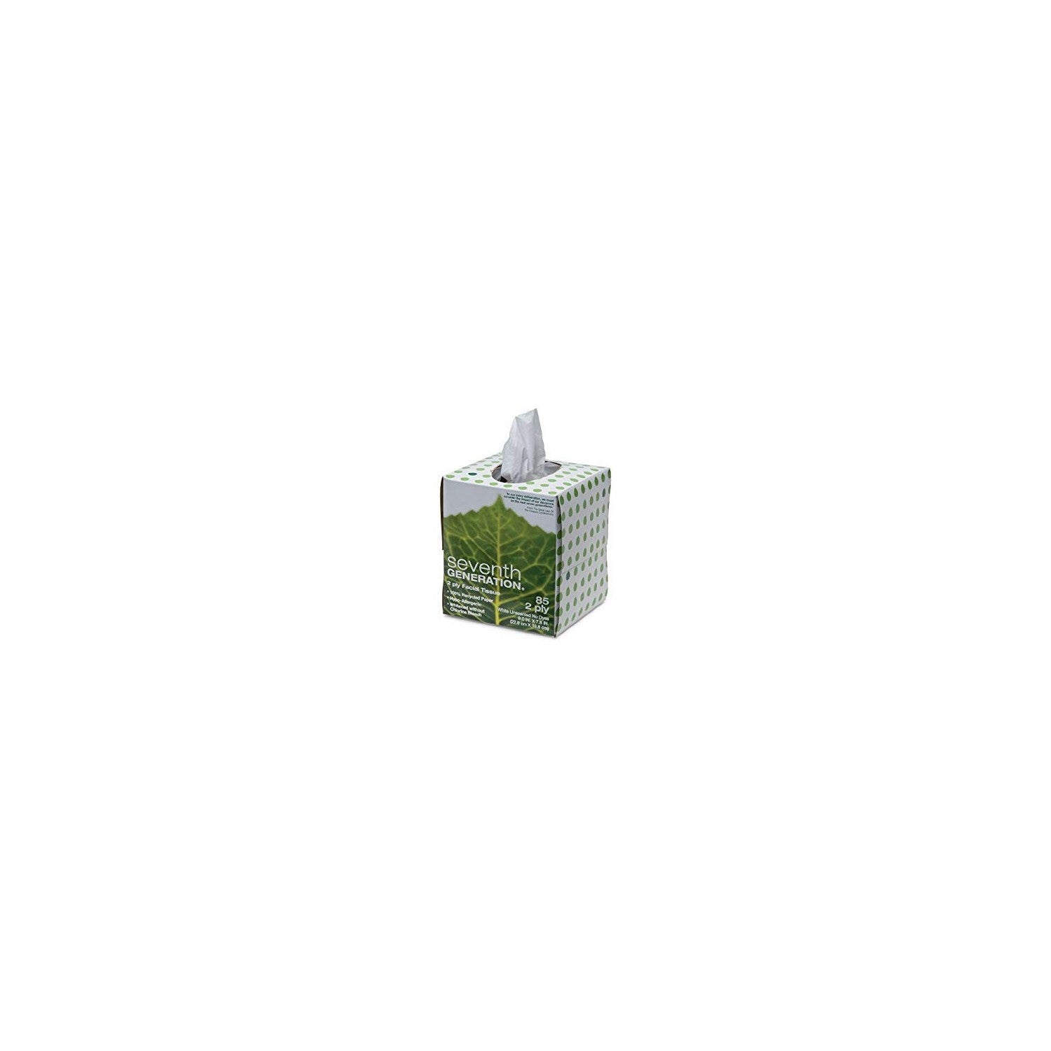 Buy now 100% Recycled Facial Tissue, 2-Ply, White, 85 Sheets/Box, 36 Boxes/Carton at indiglob india