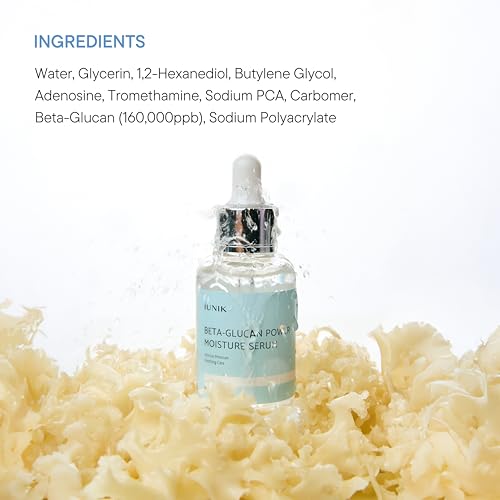Buy now IUNIK Beta-Glucan Power Deep Moisture Vegan Serum Intense Hydration Mushroom Yeast Extracts Naturally-derived - Dry Mature Sagging Sensitive Skin Cell Regenerating Lifting Korean Skincare at indiglob india