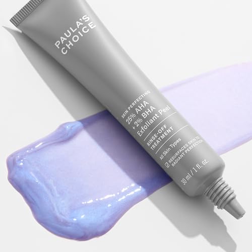 Buy now Paula's Choice Skin Perfecting 25% AHA + 2% BHA Face Exfoliant Peel, Facial Exfoliant Peel Rinse Off Treatment, All Skin Types, Fragrance-Free, 1 Oz at indiglob india