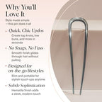 Buy now Kitsch French Hair Pins for Women â€“ Elegant & Durable Metal Hair Fork for Updos, Chignon, Bun & Twist Hairstyles, Secure Hold All Day, Comfortable Fit | Ideal Gifts for Women- Gold, 1pc at indiglob india