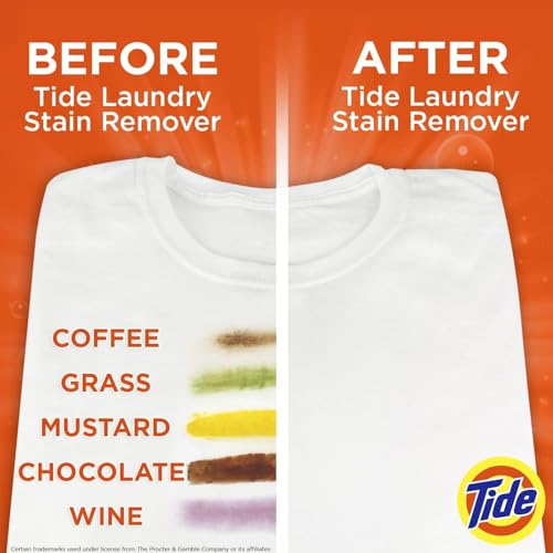 Buy now Tide Laundry Stain Remover Spray with Oxi | Stain Remover for Clothes, Carpet, Upholstery, Pet Bedding | Stain Treater Spray for Tough Stains from Wine, Coffee, Grease | 22 Fl Oz (Pack of 2) & 3 Fl Oz at indiglob india