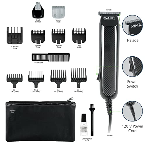 Buy now Wahl PowerPro Corded Detailer Trimmer Kit for Mens Grooming Æ’?? for Beard, Mustache, Stubble, Ear, Nose, & Body Grooming Æ’?? Model 9686 at indiglob india