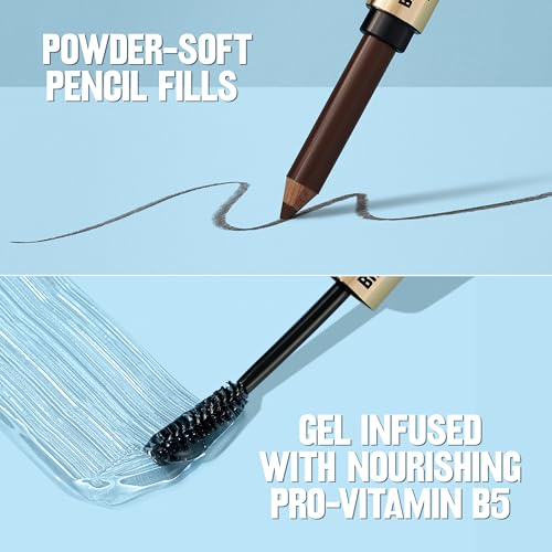 Buy now Revlon ColorStay Brow Fantasy, All In One Eyebrow Powder Pencil with Shaping Clear Gel, Gel Infused with Panthenol, Smudge-proof, 16HR Visibly Full Brows, 004 Dark Brown at indiglob india