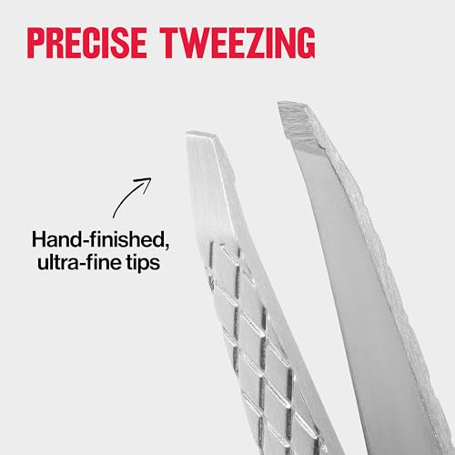 Buy now Revlon Ultimate Slant Tweezer, Hand-Finished Ultra-Fine Tips for Precise Hair Removal, Perfect for Tweezing The Tiniest Hairs, Made With Stainless Steel, 1 count at indiglob india