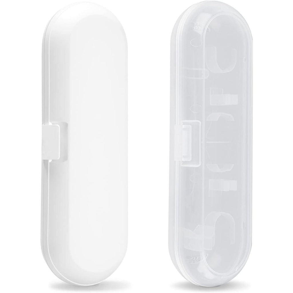Buy now Fowecelt 2 Pack Electric Toothbrush Travel Case for Oral-B Pro and Other Electric Toothbrush, Portable Travel Toothbrush Holder (White & Clear) at indiglob india