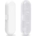 Buy now Fowecelt 2 Pack Electric Toothbrush Travel Case for Oral-B Pro and Other Electric Toothbrush, Portable Travel Toothbrush Holder (White & Clear) at indiglob india