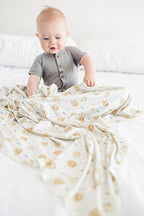 Buy now Copper Pearl Large Premium Knit Baby Swaddle Receiving Blanket Chip at indiglob india