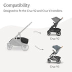 Buy now UPPAbaby Basket Cover for Cruz V2 and V3 Strollers - Protects and Conceals Belongings - Easy Attachment and Access - Water-Resistant Material at indiglob india