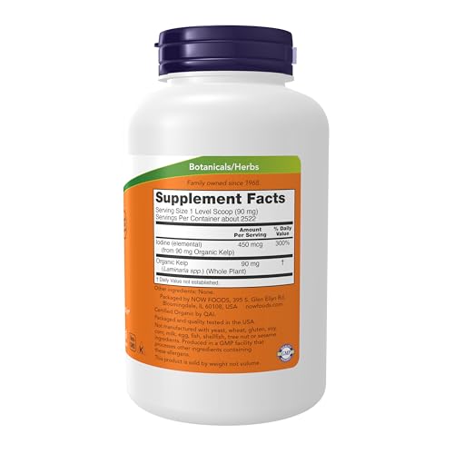 Buy now NOW Supplements, Kelp Powder, Certified Organic, Excellent Source of Iodine, Super Green, 8-Ounce at indiglob india