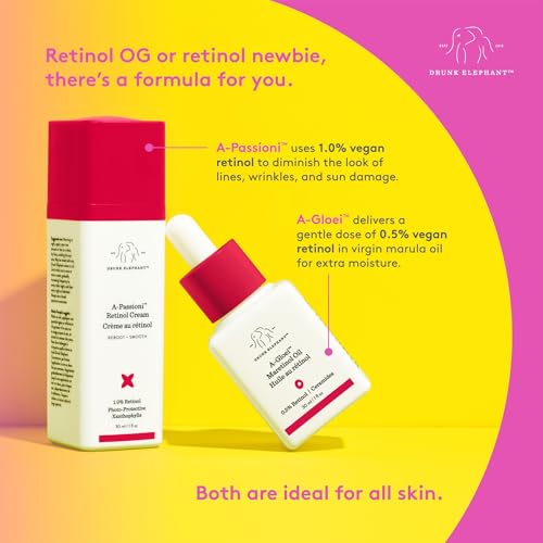 Buy now Drunk Elephant A-Passioni Retinol Cream - 30 ml/1 fl oz - 1% Retinol Serum - Clean Clinical Skincare - Cruelty-Free - Dermatologist-Tested - Free of Essential Oils, Silicones, and Fragrance at indiglob india