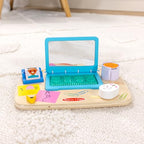 Buy now Melissa & Doug Wooden Work & Play Desktop Activity Board Infant and Toddler Sensory Toy - FSC-Certified at indiglob india