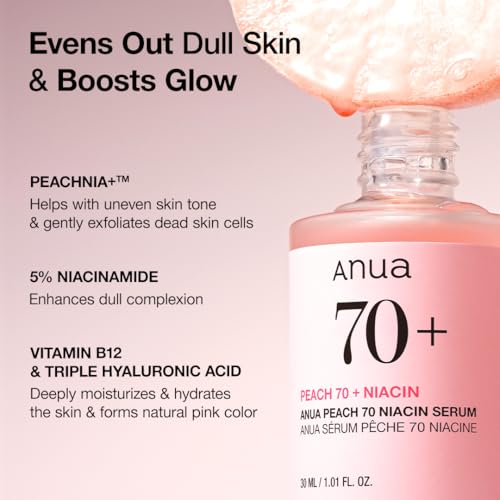 Buy now Anua Peach 70 Niacinamide Serum 30ml / brightening hydrating face serum/daily clean beauty (1.01 fl. oz.) at indiglob india