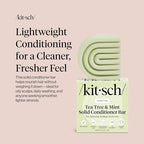 Buy now Kitsch Clarifying Tea Tree & Mint Conditioner Bar - Hair Conditioner for Scalp & Oil Control - Vegan Conditioner for Women and Men, Color-Safe, Sustainable Hair Care - Made in USA, 2.7 oz at indiglob india