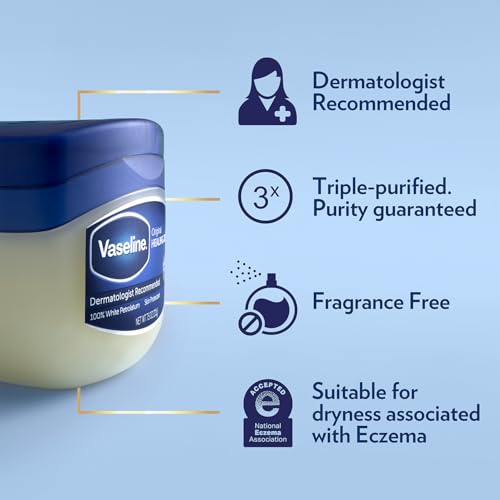 Buy now Vaseline Petroleum Jelly 2-Size Variety 4-Pack â€“ Hypoallergenic Skin Protectant, Unscented Healing Ointment for Beauty & Personal Care at indiglob india