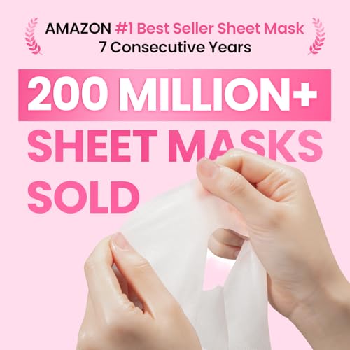 Buy now GLAM UP Korean Facial Sheet Mask 12 Combo Pack | Hydrating & Moisturizing Face Mask for Glass Skin | Soothing Korean Skincare for Sensitive, Dry Skin | Bulk Face Masks Gift Set for Home Spa at indiglob india