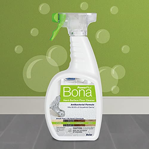 Buy now Bona PowerPlus Multi-Surface Floor Deep Cleaner Spray - 32 fl oz - Refillable - Antibacterial Floor Cleaning Solution for Stone, Tile, Laminate, and Vinyl Floors at indiglob india