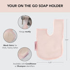 Buy now Kitsch Bar Soap Saver Bag â€“ Patented Mesh Bag Soap Holder for Shampoo and Conditioner Bars - Extends Use & Prevents Soggy Mess - Recycled Mesh Beauty Pouch, Eco-Friendly â€“ Blush at indiglob india