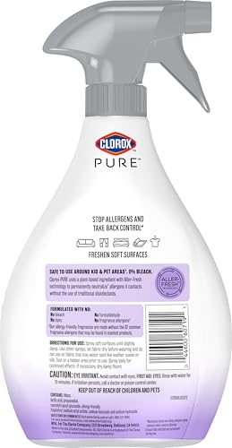 Buy now Clorox PURE Allergen Neutralizer Fabric and Carpet Spray, Nighttime Calm, 26 Fluid Ounces at indiglob india