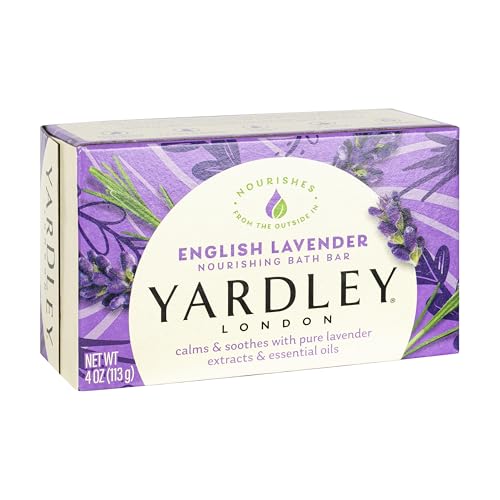 Buy now Yardley London English Lavender Naturally Moisturizing Bath Bar, 4 ounce at indiglob india