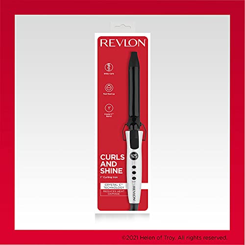 Buy now Revlon Crystal C + Ceramic Hair Curling Iron | Long-Lasting Shine and Less Frizz, (1 in) at indiglob india