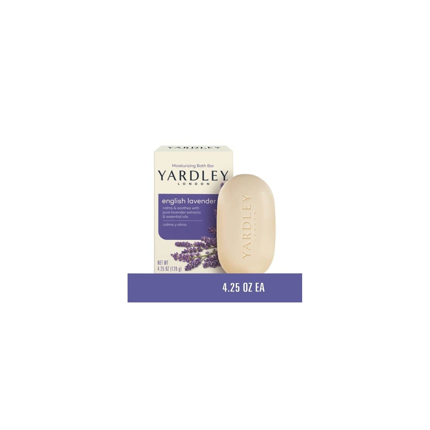 Buy now Yardley London English Lavender with Essential Oils Soap Bar, 4.25 oz Bar (Pack of 10) at indiglob india