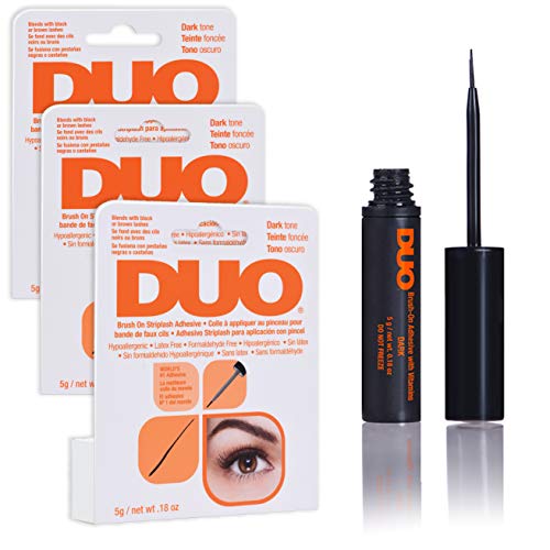 Buy now Duo Brush-On Striplash Adhesive Dark Tone 0.18 Ounce (5.3ml) (3 Pack) at indiglob india