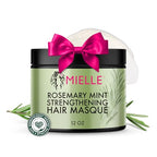 Buy now Mielle Organics Rosemary Mint Strengthening Hair Mask for Damaged Hair - Deep Conditioning Treatment Enriched with Biotin, Honey & Coconut Oil - Helps Encourage Longer, Healthier Strands (12 Oz) at indiglob india