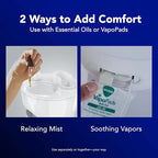 Buy now Vicks NaturalCare Cool Mist Ultrasonic Humidifier (VUL530), White, Small Room – Humidifier and Diffuser with Nighttime Light, Works with Vicks VapoPads at indiglob india