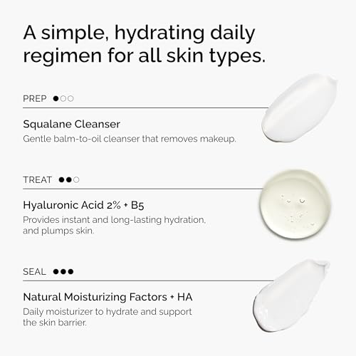 Buy now The Ordinary The Daily Set, Daily Skincare Routine with Squalane Cleanser, Hyaluronic Acid 2% + B5, and Natural Moisturizing Factors + HA | Skin Care Set at indiglob india