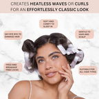Buy now Kitsch Satin Pillow Rollers -Heatless Hair Curler, Hair Rollers, Heatless Curls Overnight, Flexible Curling Rods for Long &Short Hairs, Flexi Rod Curlers to Sleep in, Overnight Blowout Rods-6pc Marble at indiglob india