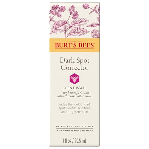 Buy now Burt's Bees Renewal Dark Spot Corrector With Natural Retinol Alternative and Vitamin C, Reduces Appearance of Dark Spots and Uneven Skin Tone, 98.6 Percent Natural Origin Skin Care, 1 fl. oz. Bottle at indiglob india