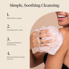 Buy now Kitsch Shower Loofah â€“ Soft Mesh Body Scrubber & Bath Sponge for Daily Gentle Cleansing â€“ Durable Loofah for Men and Women with Hanging Loop, Eco-Friendly, 100% PCR Material â€“ 3pc Set, Ballet at indiglob india