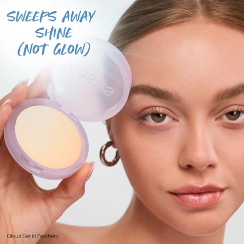 Buy now Kosas Cloud Set Face Setting Powder - Smoothing Shine Control, Soft, Sheer Translucent Makeup Finish, Portable & Long-Lasting Loose Pressed Baking Powder - Feathery (Sheer Light Medium) at indiglob india