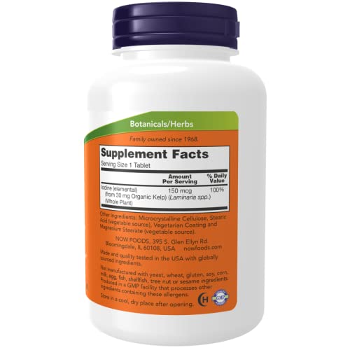 Buy now Now Foods Kelp, 150mcg of Natural Iodine, 200 Tablets at indiglob india
