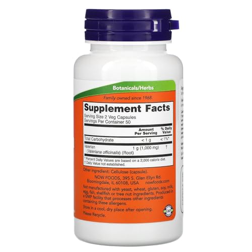 Buy now NOW Foods Valerian Root, 500mg, 100 Capsules at indiglob india