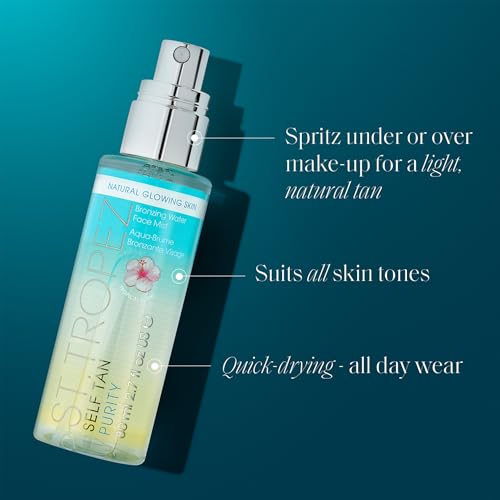 Buy now St. Tropez Self Tan Purity Face Mist, Natural Sunkissed Glow Face Tan with Hyaluronic Acid & Antioxidants, Vegan, Natural & Cruelty Free Face Care, 2.7 Fl Oz at indiglob india