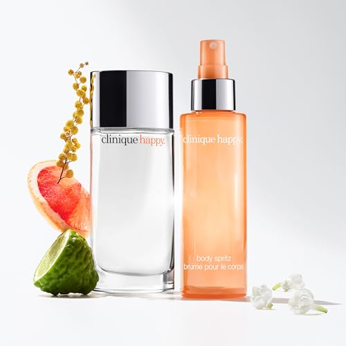 Buy now Clinique Happy Body Spritz | Notes of Grapefruit, Bergamot, Hawaiian Wedding Flower + Spring Mimosa | Women's Fragrance, 4.2 Fl Oz at indiglob india