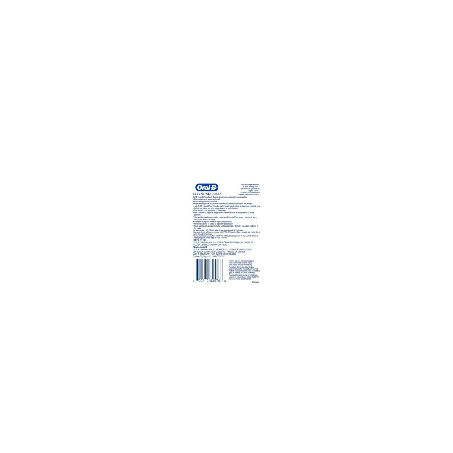 Buy now Oral-B Essential Floss 55 Yards Waxed (Pack of 6) at indiglob india